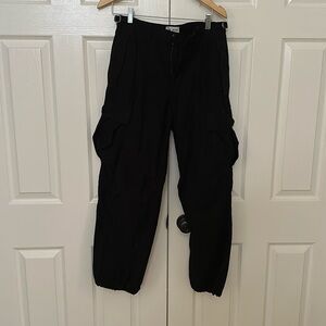 Aritzia Black Cargo Jogger Pants